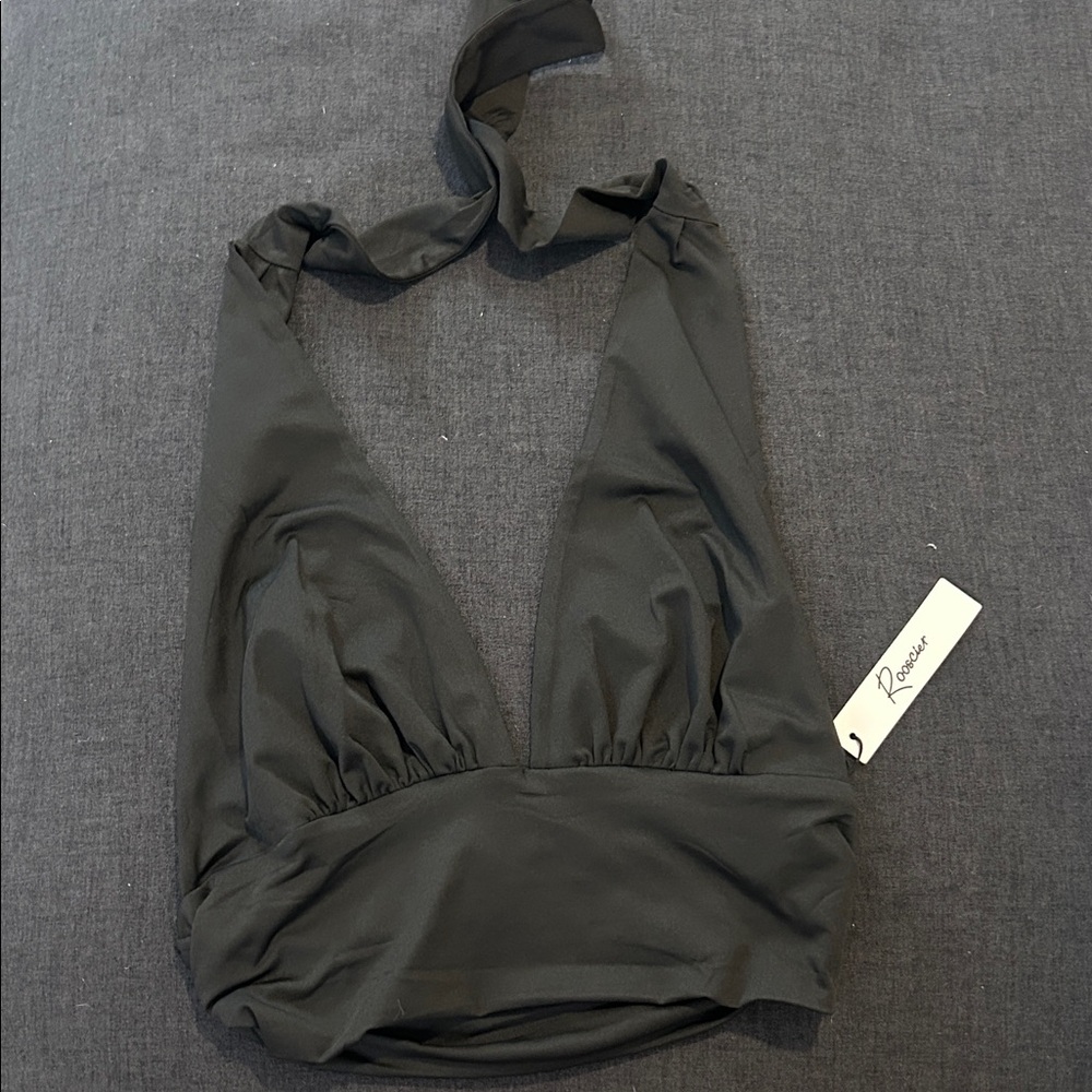 Amazon Black Halter Top